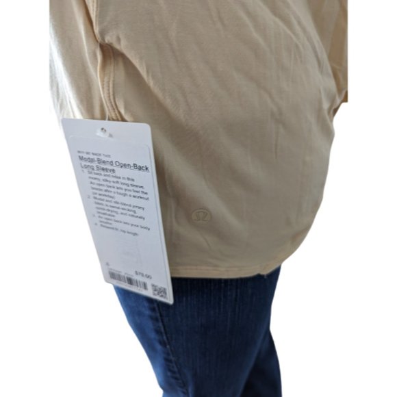 Lululemon Modal-Blend Open-Back Long Sleeve Shirt  6 - Picture 6 of 10